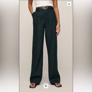 Reformation Linen Wide-Leg Pants (size 8)